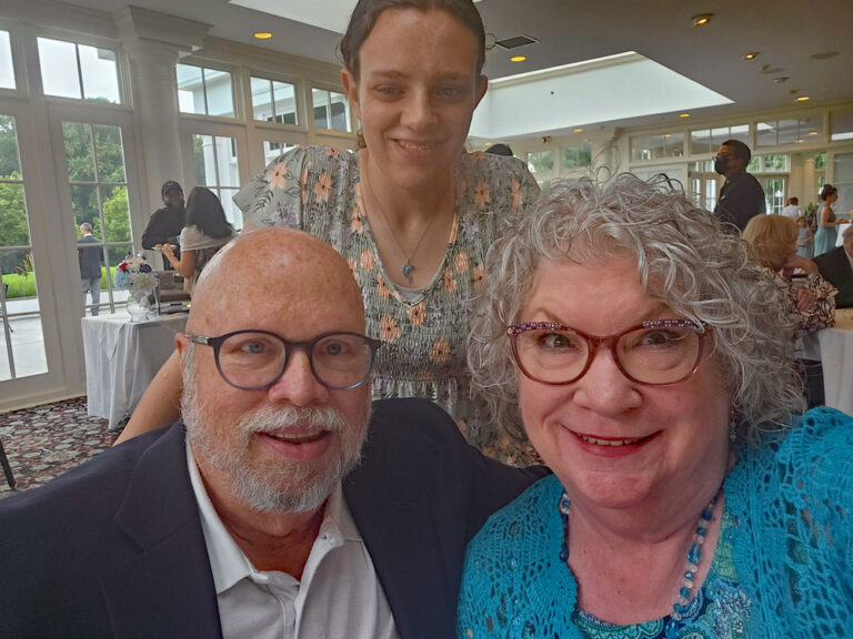 Betty with her husband, Mark, and daughter, Tamara